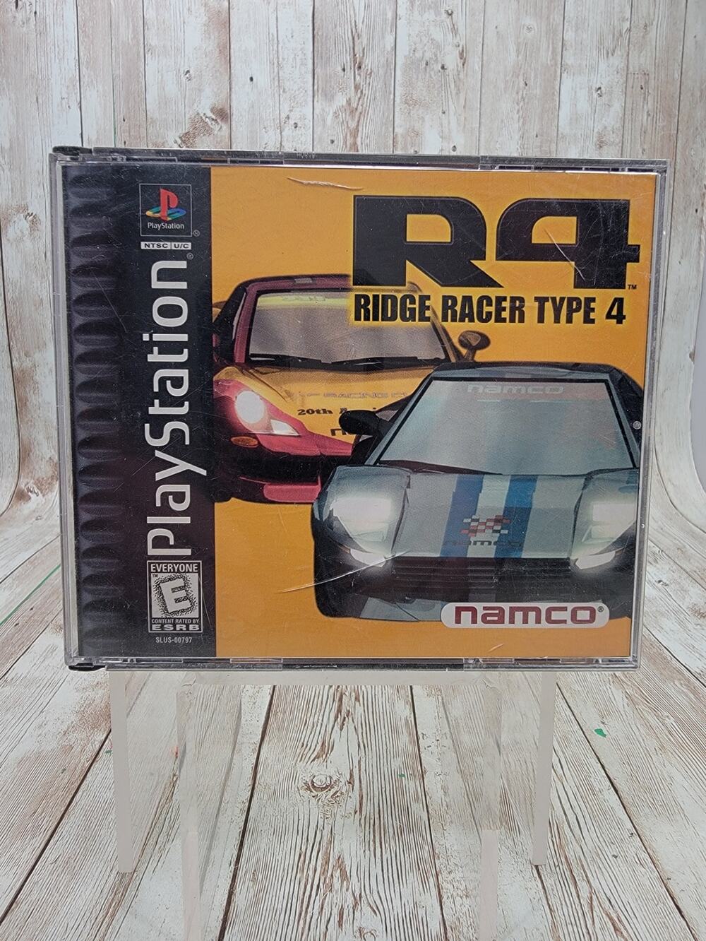 R4: Ridge Racer Type 4 (Sony PlayStation 1, 1999) CIB with Bonus Turbo Disc